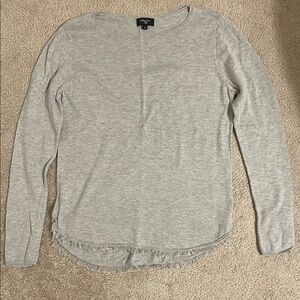 Gray Long Sleeve Women's Top